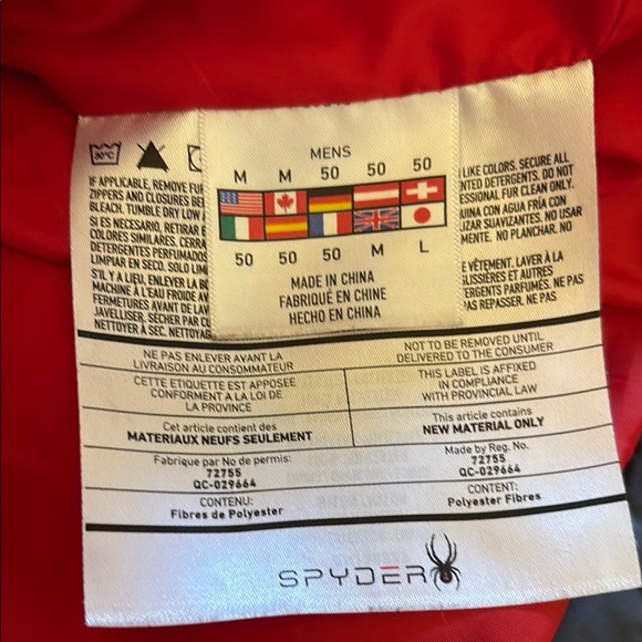 Spyder Grey and Ref Quilted Puffer Jacket with Hood - Picture 6 of 6